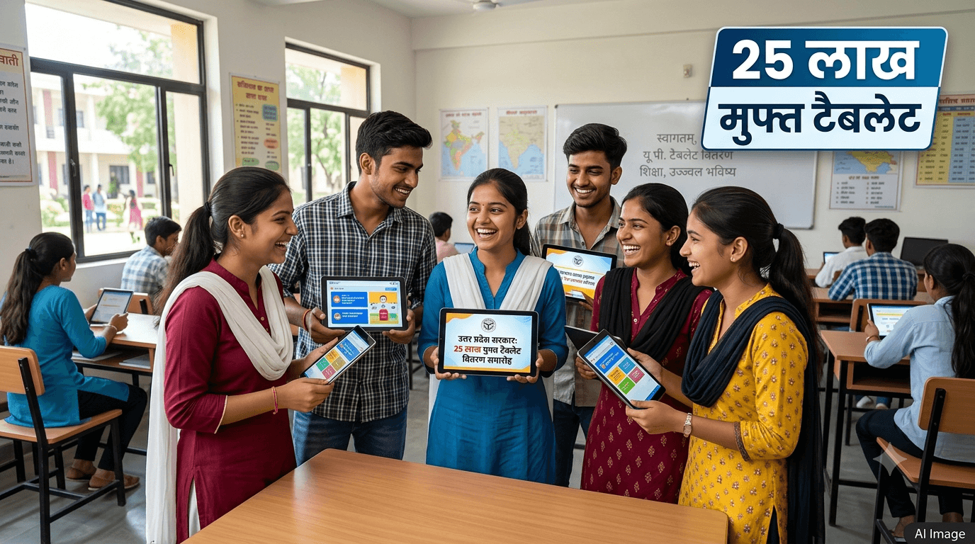 यूपी के 25 लाख युवाओं को मिलेंगे मुफ्त टैबलेट, योगी कैबिनेट ने क्रय आदेश को दी मंजूरी