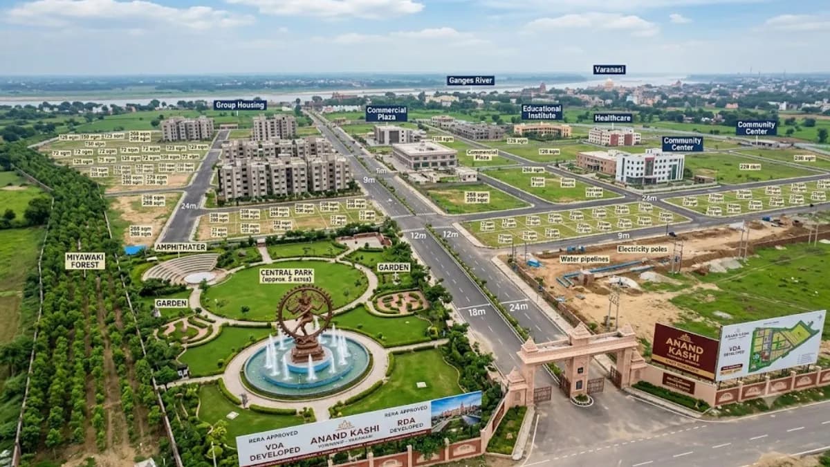 वाराणसी में ‘आनंद काशी’ टाउनशिप का सपना होगा साकार! 1004 प्लॉट, भव्य पार्क और आधुनिक सुविधाएं; जानिए योजना की पूरी जानकारी