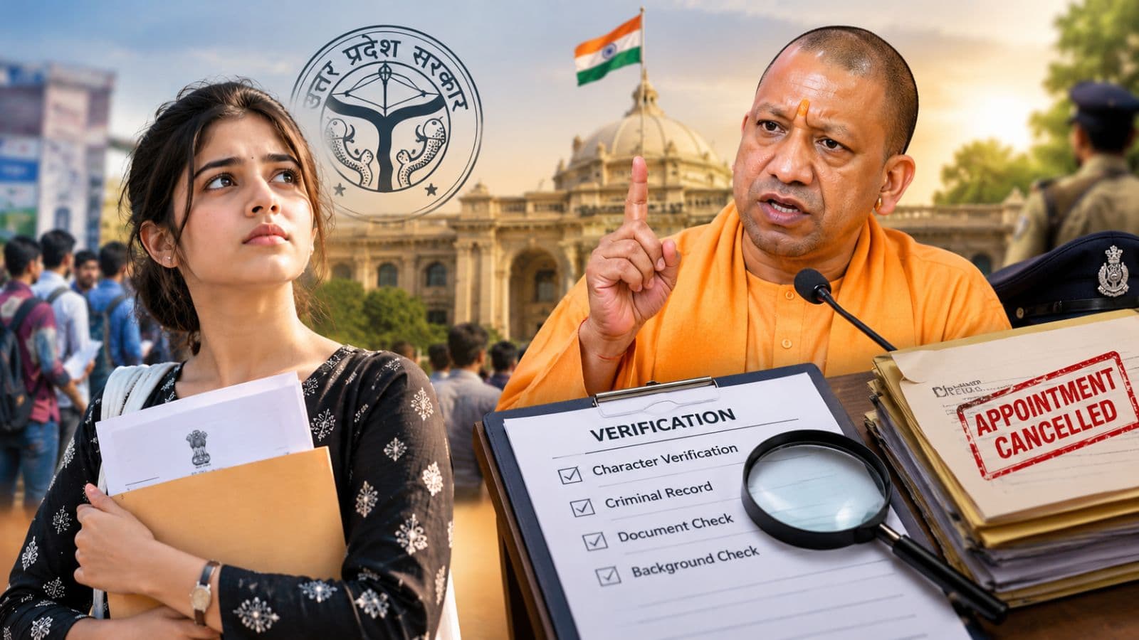 यूपी में सरकारी नौकरी के लिए नहीं करना होगा चरित्र सत्यापन का इंतजार, 30 दिन में रिपोर्ट देने का निर्देश