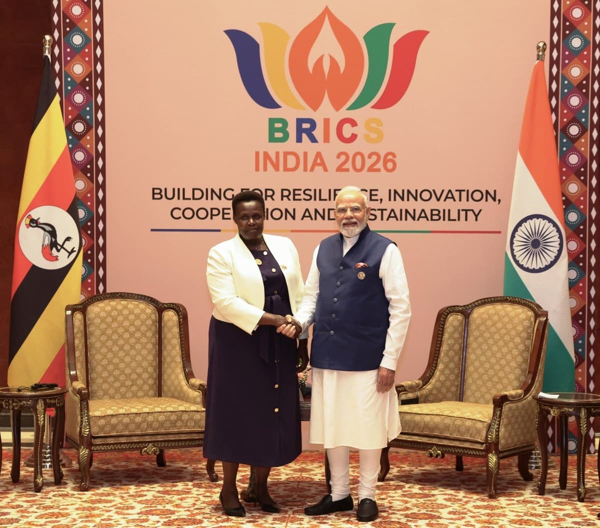 ब्रिक्स शिखर सम्मेलन के बीच मोदी-अलुपो मुलाकात, भारत-युगांडा रिश्तों को नई रफ्तार देने पर जोर